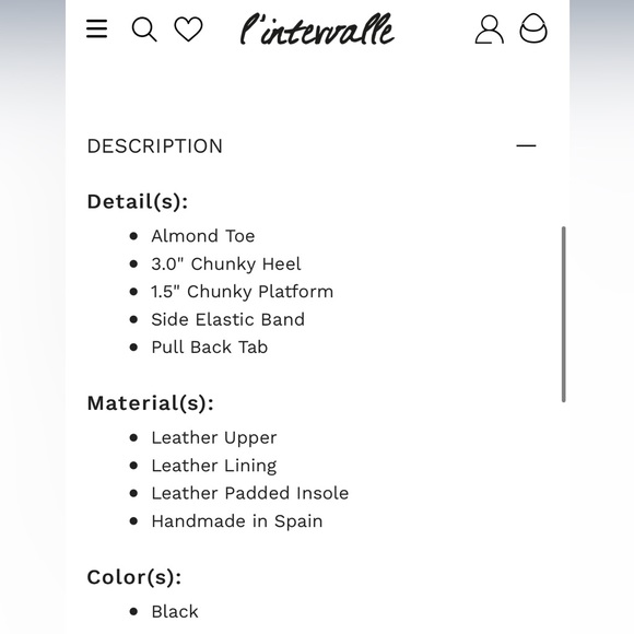 L’intervalle Raidon Black Leather Boots - Picture 3 of 7